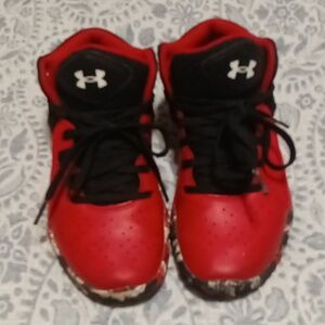 Under Armour Red/Black Unisex basketball shoes